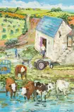 Cattle on a Summer Day by Alex Williams, 2023, oil on canvas, sold Jan 2026