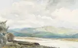 Across the Estuary by Gordon Miles, oil on canvas, offered Jan 2026