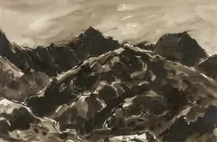 Fully by Kyffin Williams, ink, sold Jan 2026