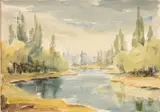 Untitled by Delyth Llwyd Evans de Jones, watercolour, sold Jan 2026