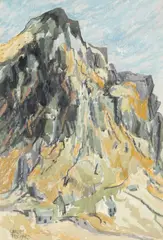 Nant Peris by Gwilym Prichard, mixed media, sold Jan 2026
