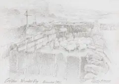 'Cerlan by Keith Bowen, 2002, pencil on paper, offered Jan 2026