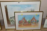 Gees restaurant by Nina Carroll, watercolour on paper, sold Jun 2024