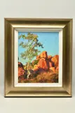 Single gum tree and devil by Rolf Harris, print on board, sold Jun 2024