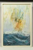 Breaker by Gill Storr, mixed media on canvas, sold Jun 2024