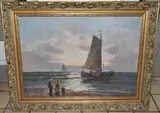 to include G. Winkelberg (20th Century) depicting a coastal by Six Decorative Pictures And Prints, oil on canvas, sold Jun 2024