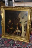 Figures in an interior scene by David Wilkie, 1835, oil on canvas, sold Jun 2024