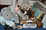 to include two framed watercolours signed by Simon by One Box And Loose Miscellaneous Sundries, watercolor, sold Jun 2024