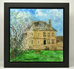 Snowshill blossom by Katharine Dove, oil on canvas, sold May 2024