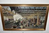 Snowhill station, platform 7 by Robert K Calvert, oil on canvas, sold May 2024