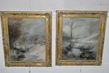 The first depicts a stream running through by Austin Winterbottom, oil on canvas, sold May 2024