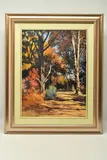 Autumn on a midlands farm by Ted Hoefsloot, oil on canvas, sold May 2024