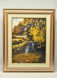 Stream in the southern drakensberg by Ted Hoefsloot, oil on canvas, sold May 2024