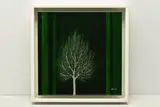 Emerald sky v by Nakisa Seika, acrylic on board, sold May 2024