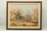 Low veld scene by Ted Hoefsloot, oil on board, sold May 2024