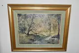 An impressionst style landscape by Christopher Tugwell, oil on board, sold May 2024