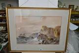 A late 19th century shipwreck scene by William Henry Vernon, watercolour on paper, sold May 2024