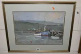 Ullapool by Ken Littler, 1991, pastel on paper, sold Apr 2024