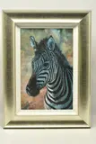 Young zebra by Rolf Harris, print on board, sold Apr 2024