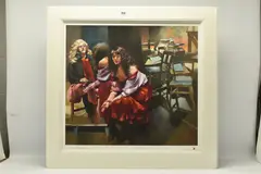 The painter with karen in the studio by Robert Lenkiewicz, print, sold Apr 2024