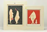 Stargazers by Samantha Barnes, watercolour on paper, offered Apr 2024