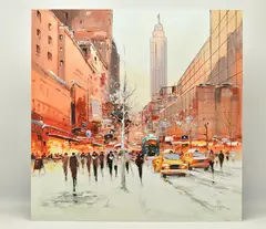 Manhattan morning by Henderson Cisz, print, sold Apr 2024