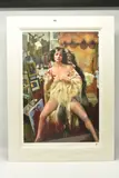 The painter with benedikte by Robert Lenkiewicz, print, sold Apr 2024