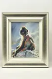 Backlit baboons - gibraltar by Rolf Harris, print on board, sold Apr 2024