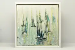 Stand still by Gill Storr, mixed media on canvas, sold Apr 2024