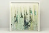 Stand still by Gill Storr, mixed media on canvas, sold Apr 2024