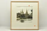 Lichfield cathedral over the water by John Knapp-Fisher, 1995, watercolour on paper, sold Apr 2024