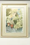 Garden flowers by Sue Howells, watercolour on paper, sold Apr 2024