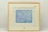 Jonah and the whale by Michael Leunig, etching on paper, sold Apr 2024