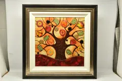 Tree of life by Kerry Darlington, mixed media on board, sold Apr 2024