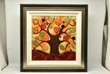Tree of life by Kerry Darlington, mixed media on board, sold Apr 2024