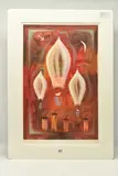 Above us only sky by Adam Barsby, mixed media on paper, sold Apr 2024