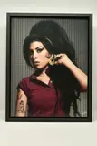 Amy winehouse by Nick Holdsworth, mixed media on paper, sold Mar 2024