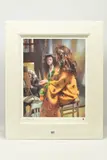 Anna in yellow kimono at lower compton by Robert Lenkiewicz, print, sold Mar 2024