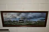 The british fleet circa 1890 by Richard Adams, oil on canvas, sold Mar 2024