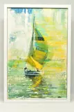 Gust by Gill Storr, mixed media on canvas, sold Mar 2024
