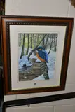 Kingfisher in winter by James Smyth, watercolour, sold Mar 2024