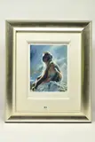 Backlit baboons - gibraltar by Rolf Harris, print on paper, sold Mar 2024