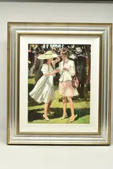 Race day elegance by Sherree Valentine Daines, print on board, sold Mar 2024