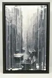 Venetian canal on a misty morning by Kris Hardy, mixed media on canvas, sold Mar 2024