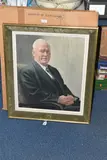 A portrait of samuel james downing williams (1891-1968) by John Lawrence-Baker, 1963, oil on canvas, sold Mar 2024