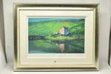 Reflection, eilean donan castle by Rolf Harris, print on paper, sold Mar 2024