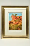 Sun on devil by Rolf Harris, print on paper, sold Feb 2024