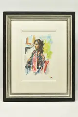 Eliza massey by Robert Lenkiewicz, print, sold Feb 2024