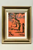 Kookaburra at dusk by Rolf Harris, print on board, sold Feb 2024