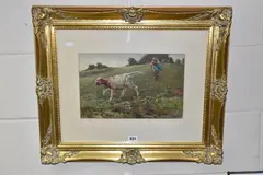 Runaway by Frank E. Cox, 1879, watercolour on paper, sold Feb 2024